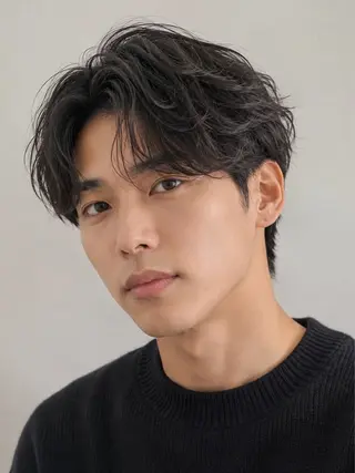 ショート パーマ メンズ メンズ特化 TAKE高崎のヘアスタイル