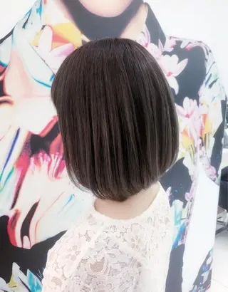 ミディアム パーマ 趙 英来のヘアスタイル