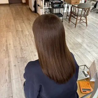 セミロング カラー なぎは/似合わせ・ ナチュラルカラーのヘアスタイル