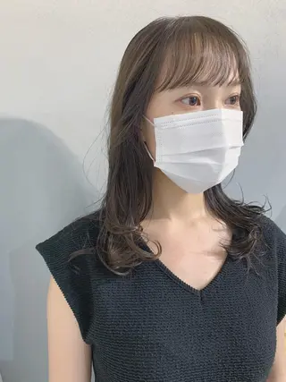 カラー ボブパーマコテ巻き風 パーマNo1深江秀平のヘアスタイル
