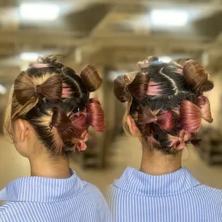 ヘアアレンジ 🩶【巻ける縮毛 矯正】🩶蘭のヘアスタイル