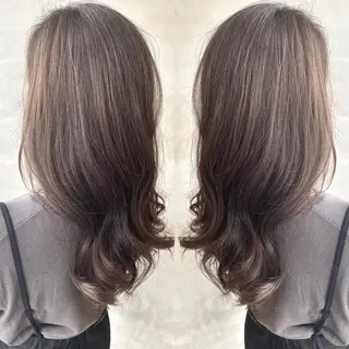 ロング カラー ヘアアレンジ ネイル マツエク・マツパ 夜23時まで予約🉑 reverieあきらのヘアスタイル