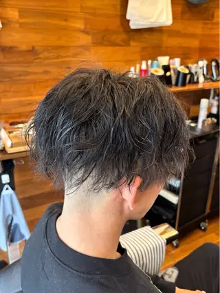 ショート パーマ メンズ 三宮メンズカット ヨシイッキのヘアスタイル