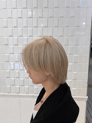 ショート カラー メンズ 【カラー・パーマ】 野首 京佑のヘアスタイル