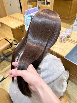 ロング 千 田のヘアスタイル