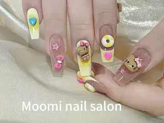ロング 長さだし専門店 Moominのネイルデザイン