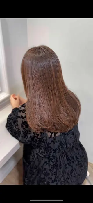ロング カラー ブリーチなしベージュ 特化 松村 茶屋町のヘアスタイル