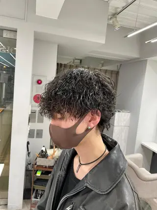 パーマ メンズ 京都河原町 メンズパーマ助川龍哉のヘアスタイル