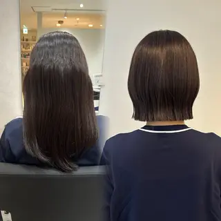ミディアム 柔らかい縮毛矯正/ ボブ/北林のヘアスタイル