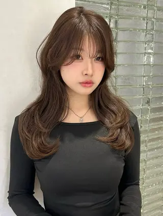 ロング カラー ヘアアレンジ メンズ 透明感×艶髪 🫒maki🎀のヘアスタイル