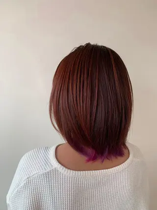 ミディアム カラー 髪質改善特化 サロン✨代表HIROのヘアスタイル