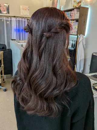 セミロング ヘアアレンジ 🍀【脱芋】 tomoha🍀のヘアスタイル