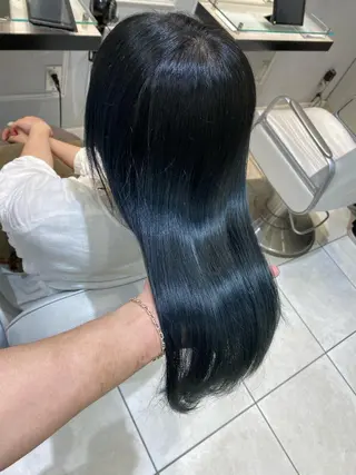 ロング 美髪矯正透明感カラー 江川 和輝のヘアスタイル