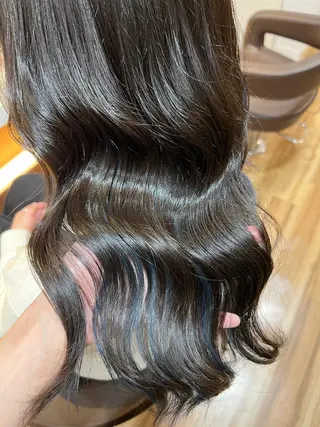 セミロング カラー しみず さくら🌸のヘアスタイル