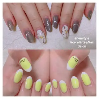 ミディアム ネイル 🐾enen style 🐾のネイルデザイン