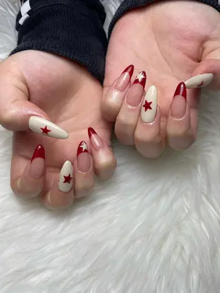 ミディアム ネイル BELLUNA Mizuki❤︎のネイルデザイン