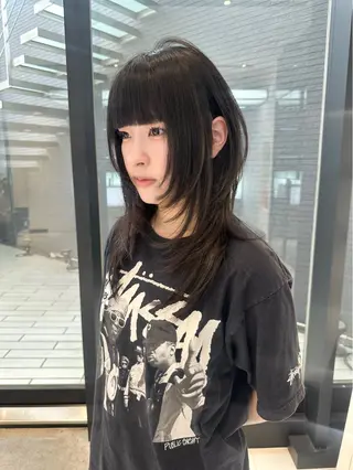 ロング ハッシュカット ✦·.⋆  SAYAのヘアスタイル