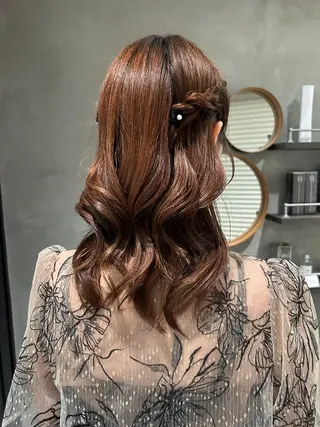 セミロング ヘアアレンジ デザイン/アレンジ ❤︎イシイレイのヘアスタイル