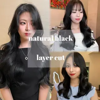 ロング 韓国✖️網紅🖤 パーマYURIYAのヘアスタイル