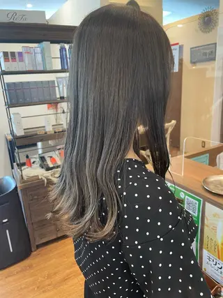 セミロング カラー 髪質改善/ブリーチ 田代 龍我のヘアスタイル