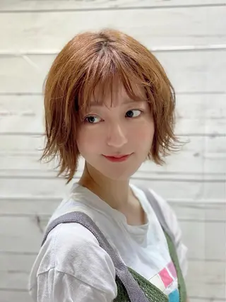 ショート カラー パーマ ヘアアレンジ Bianca 代表 硲 貴亮【東武練馬】のヘアスタイル