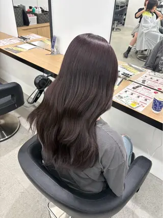 ロング miku/ラベンダー 透明感カラー🪻❤︎のヘアスタイル