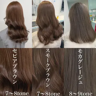 セミロング カラー 🎨透明感モテカラー DAIKI🎨のヘアスタイル