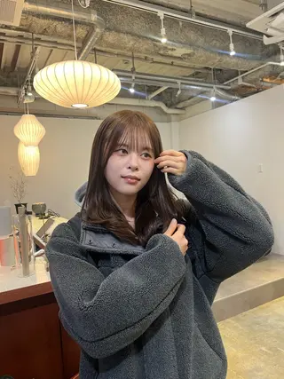 ミディアム カラー Sanaダブルカラー ✨️パルコ徒歩1分のヘアスタイル