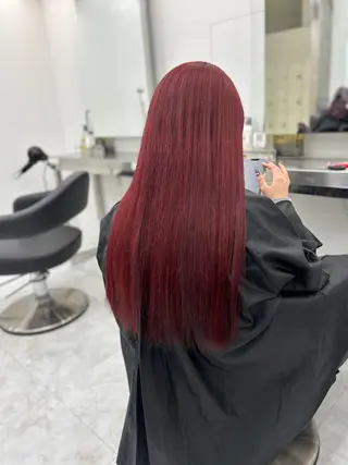 ロング 🎀暖色カラー🎀 韓国ヘア まなかのヘアスタイル