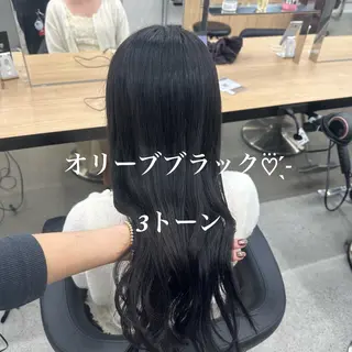 ロング カラー NAMI🤎ブラウン &ミルクティー🤍のヘアスタイル