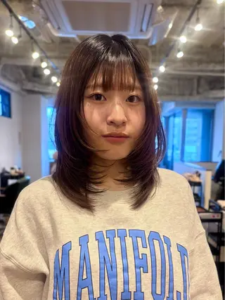 ミディアム mizuho .のヘアスタイル