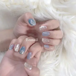 ミディアム ネイル Blowe ニュアンスのネイルデザイン