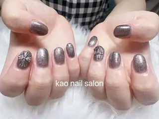ネイル kao nail マグネット/長さだしのネイルデザイン
