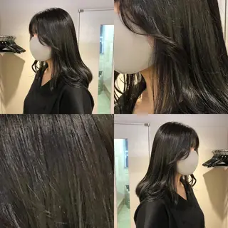 ロング カラー ハイトーン×レイヤー カットTAKUMIのヘアスタイル
