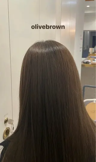 セミロング 菊地 心のヘアスタイル