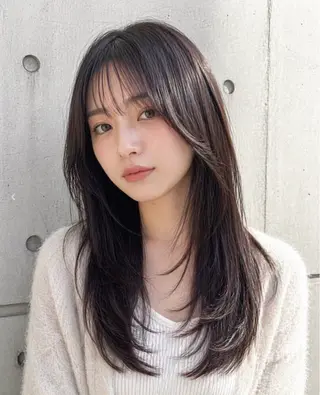ミディアム 韓国ヘア 山本勝志のヘアスタイル