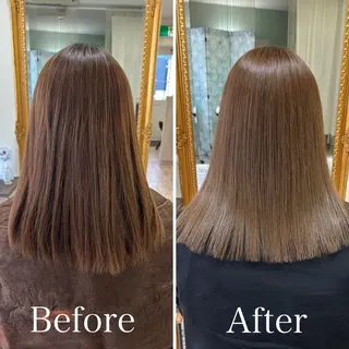 ミディアム 【艶ヘア】 どうまえのヘアスタイル