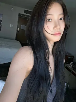 ロング カラー ラベンダー💜グレー 🩶ミント🩵のヘアスタイル
