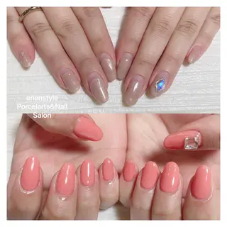 ミディアム ネイル 🐾enen style 🐾のネイルデザイン