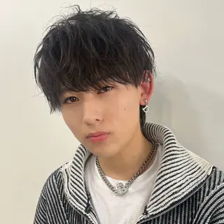 ショート カラー パーマ ヘアアレンジ メンズ 💎髪質改善特化💎 RUITOのヘアスタイル