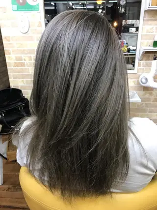 ミディアム カラー お→の さとしのヘアスタイル