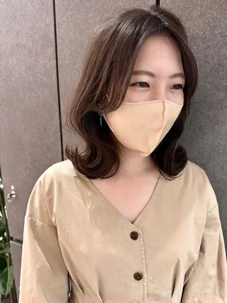 ミディアム Londideal 高橋ヒロシのヘアスタイル