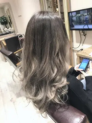 ミディアム セミロング ロング カラー パーマ ヘアアレンジ 縮毛矯正/美髪 髪質改善/石田幸輔のヘアスタイル