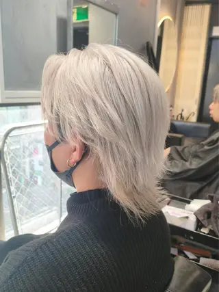 ロング カラー 森山 謙斗のヘアスタイル