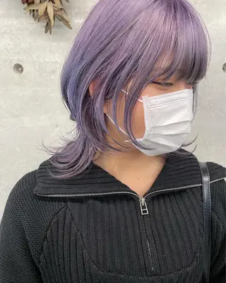 ミディアム カラー 艶髪/透明感カラー tawadaのヘアスタイル