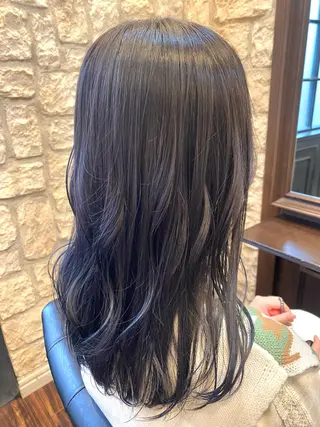 セミロング カラー ブリーチカラー⸜♡⸝ クルミ🐍のヘアスタイル