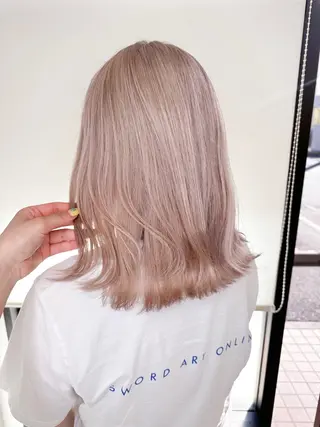 ミディアム カラー ブリーチカラー🫧 森　凪沙のヘアスタイル