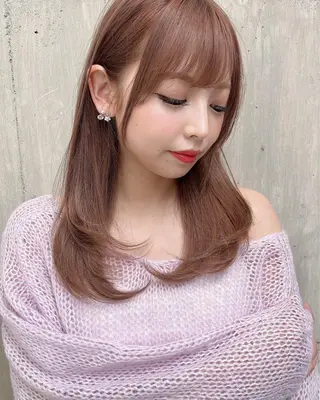 ミディアム 代表山口ひな 髪質改善のプロのヘアスタイル