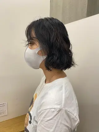 ショート パーマ 韓国好き🇰🇷 美容師MIKUのヘアスタイル