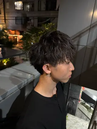 パーマ メンズ 河野 悠のヘアスタイル